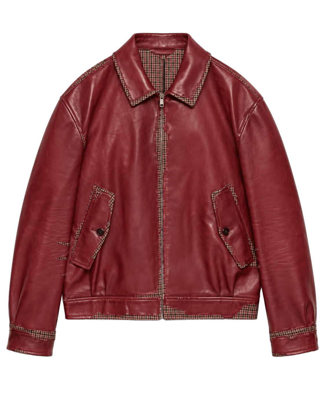 Acne Studios — Campera Ecocuero Bordó