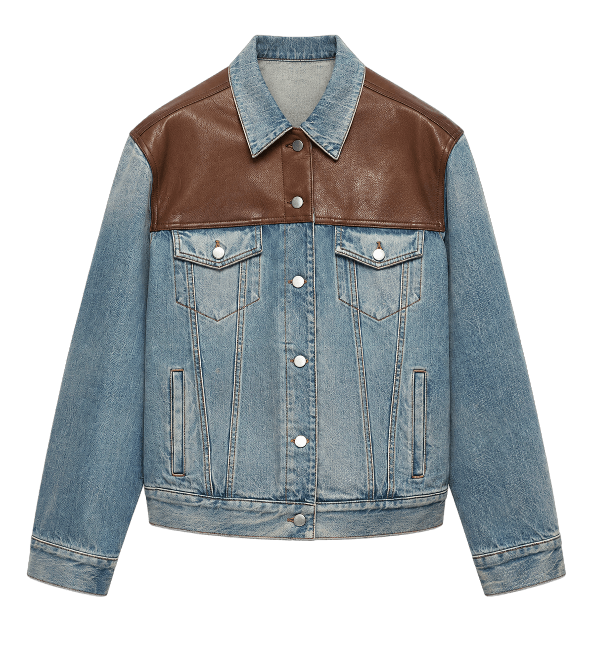 Loewe — Campera Denim Cuero