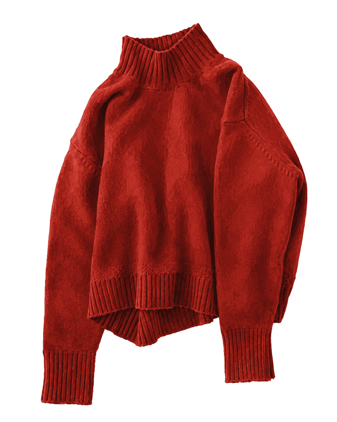 Tejido rojo de segunda mano